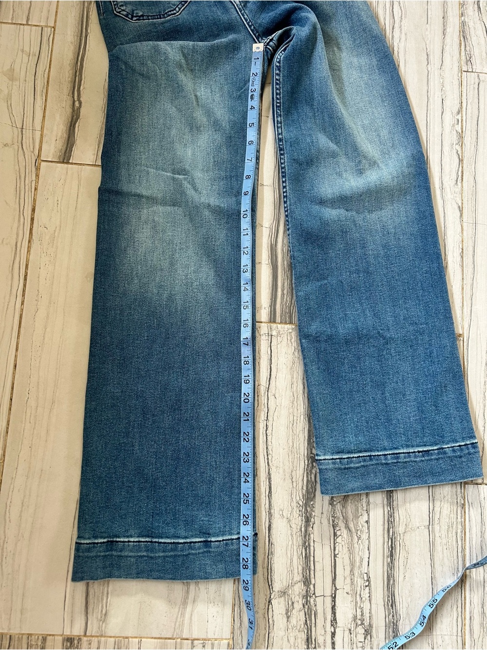 NWT Maeve Anthropologie The Colette High Rise Wide Legs Stretch Jeans Size 23T - Picture 11 of 15